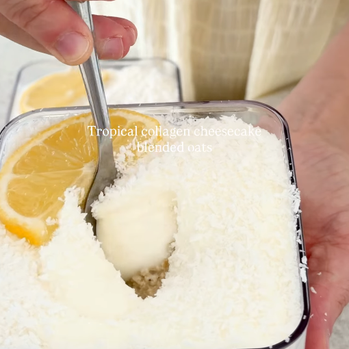 Tropical Collagen Cheesecake Blended Oats
