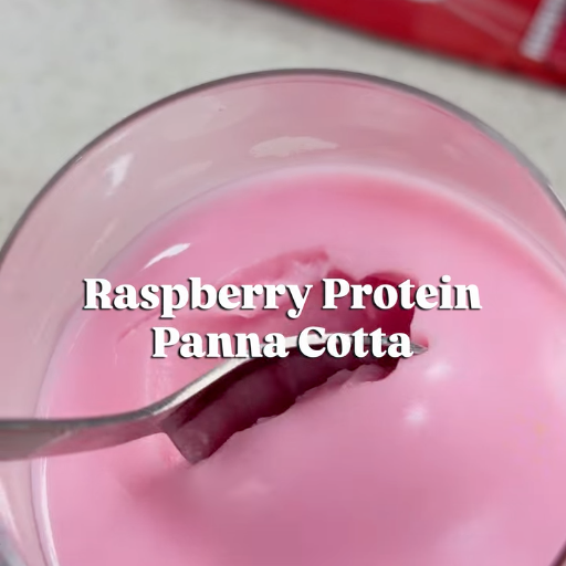 Protein Panna Cotta (With Raspberry Protein Jelly)
