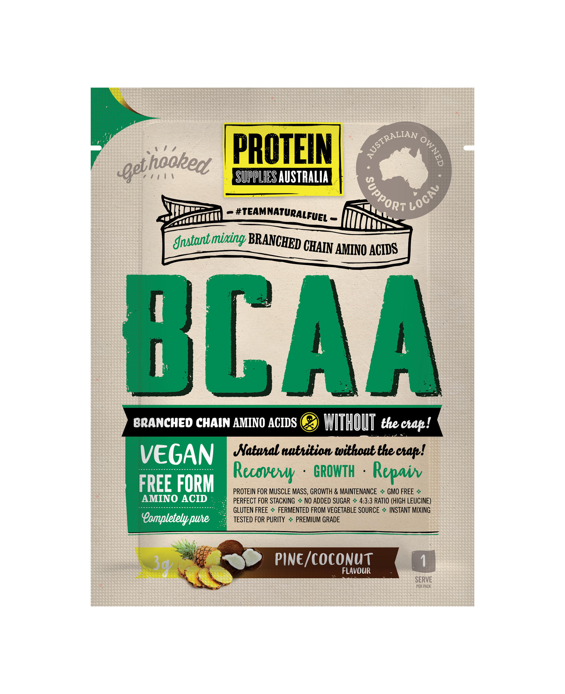 BCAA - Pine Coconut - Protein Supplies Australia
