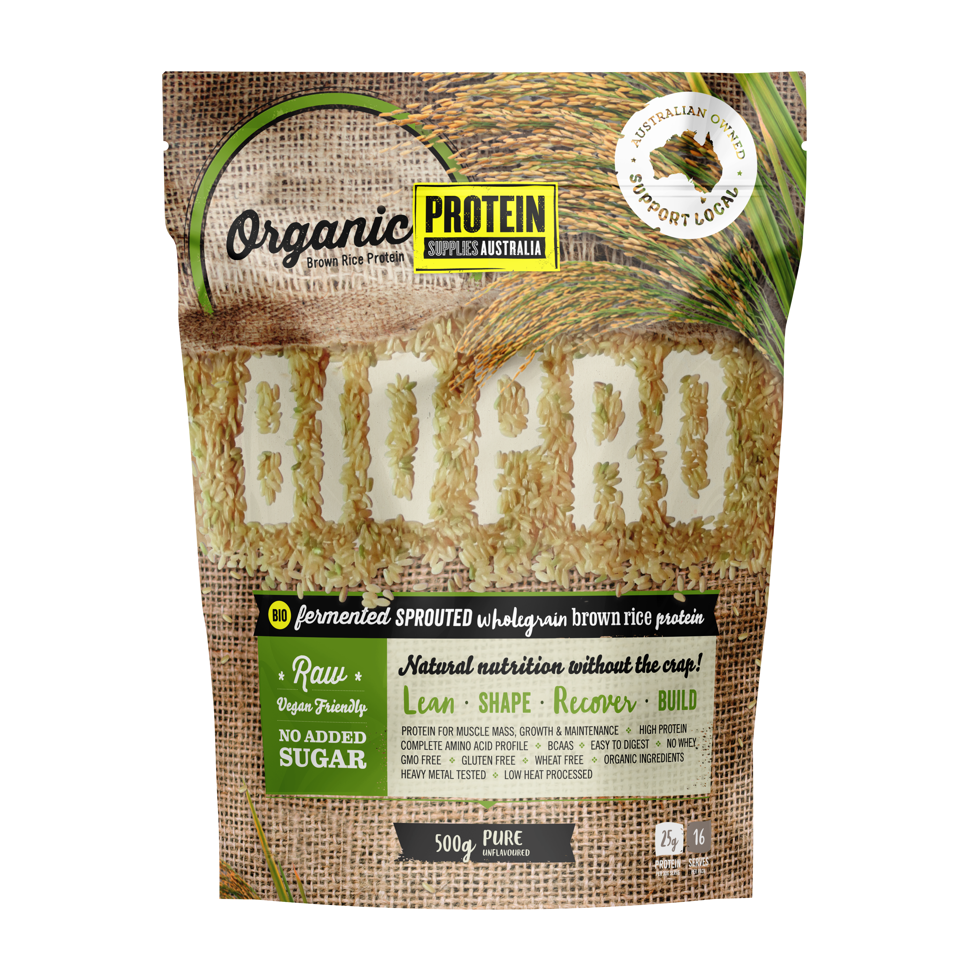 BROWN RICE PROTEIN - UNFLAVOURED