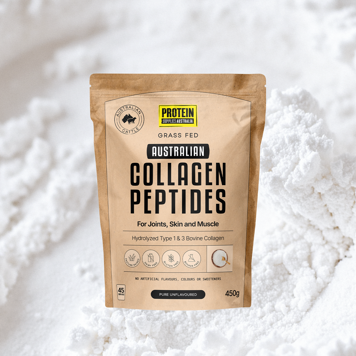 AUSTRALIAN COLLAGEN - UNFLAVOURED Sports & Energy Drinks Protein Supplies Australia