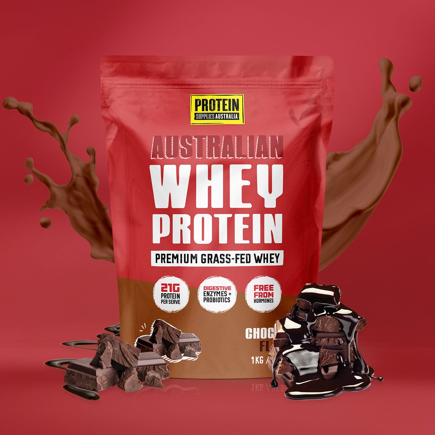 AUSTRALIAN WHEY PROTEIN - CHOCOLATE Protein Supplies Australia