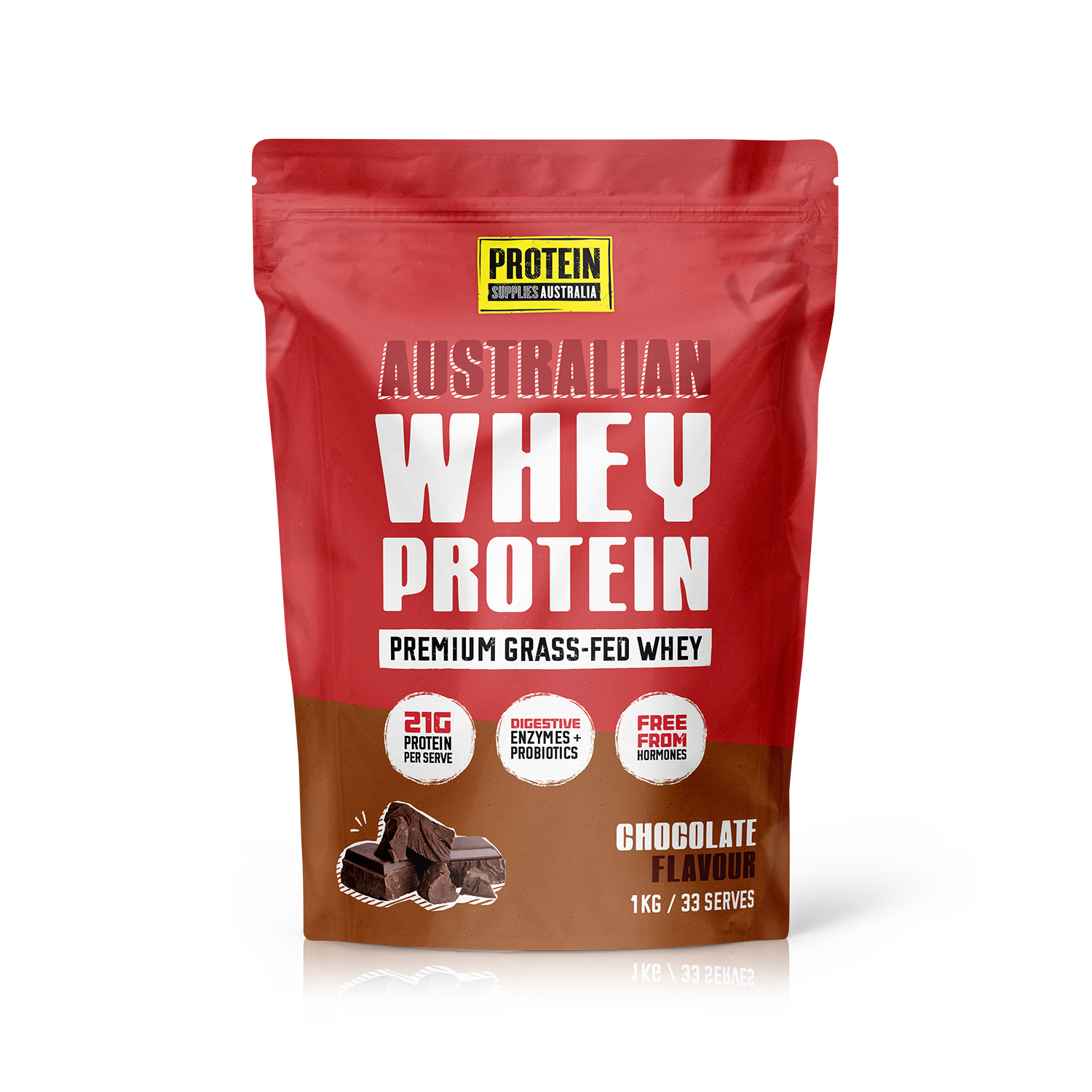 AUSTRALIAN WHEY PROTEIN - CHOCOLATE Protein Supplies Australia 1kg