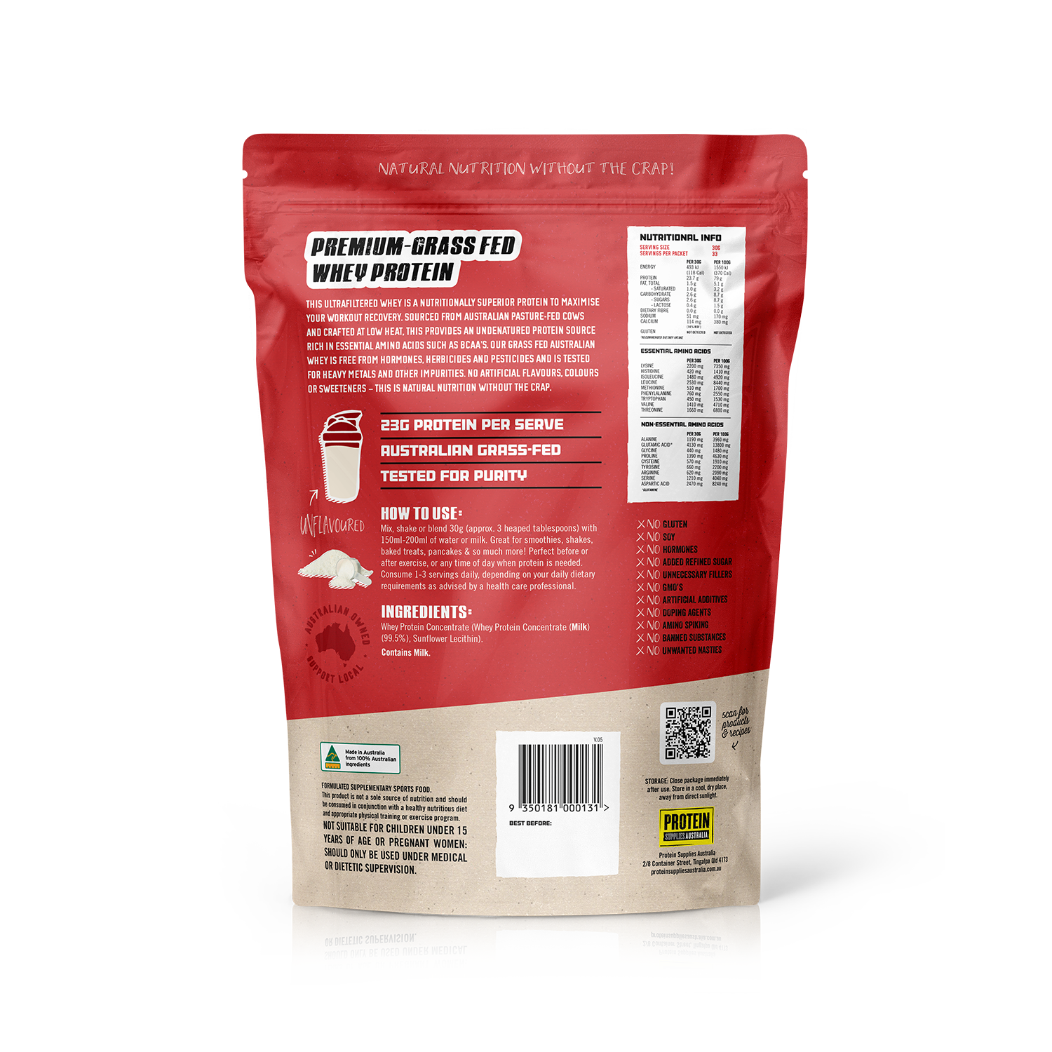 WHEY CONCENTRATE (WPC) - UNFLAVOURED