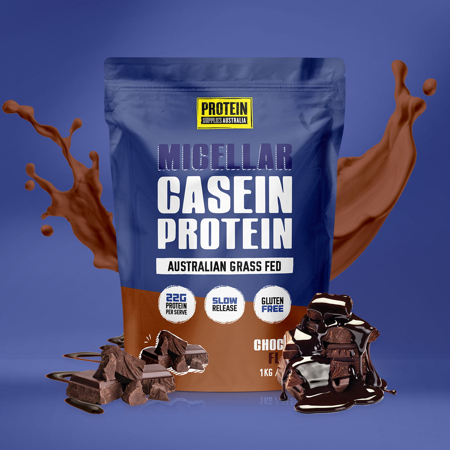 MICELLAR CASEIN PROTEIN - CHOCOLATE Sports & Energy Drinks Protein Supplies Australia