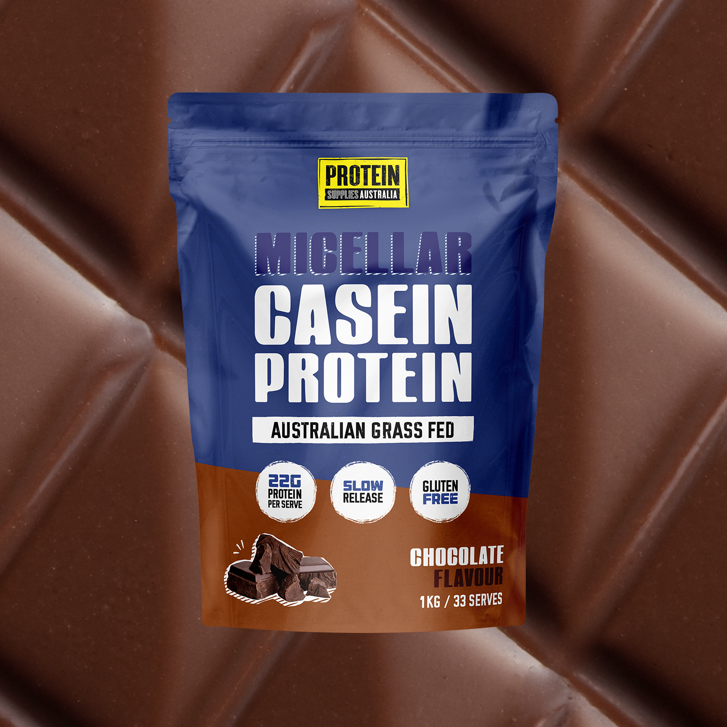 MICELLAR CASEIN PROTEIN - CHOCOLATE Sports & Energy Drinks Protein Supplies Australia