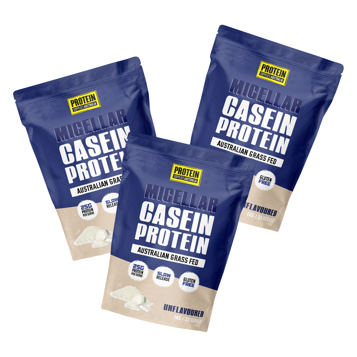 MICELLAR CASEIN PROTEIN - UNFLAVOURED Protein Protein Supplies Australia