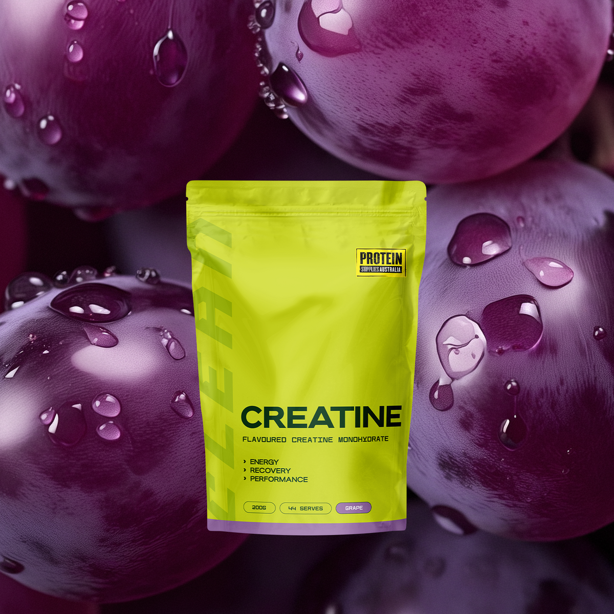 CREATINE - GRAPE Sports & Energy Drinks Protein Supplies Australia