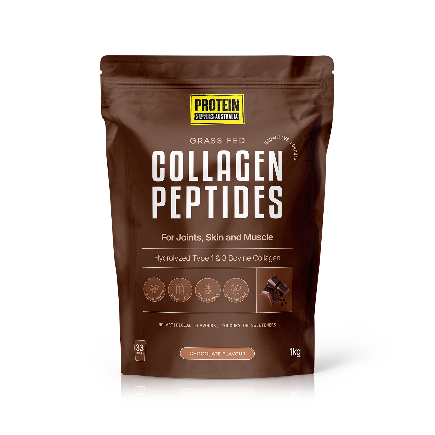 COLLAGEN PEPTIDES - CHOCOLATE Protein Protein Supplies Australia 1KG