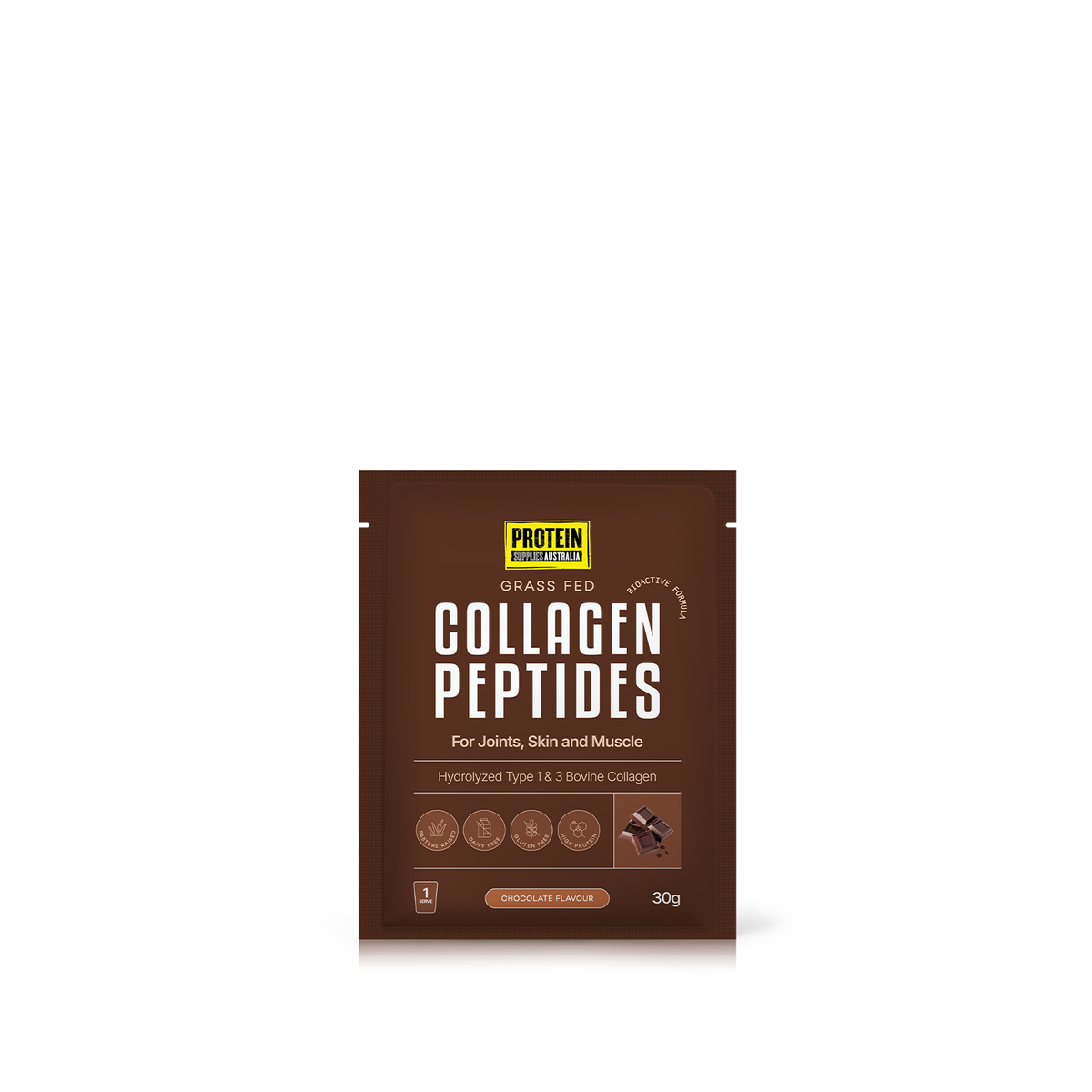 SAMPLE COLLAGEN PEPTIDES - CHOCOLATE Protein Protein Supplies Australia 30G Single Serve