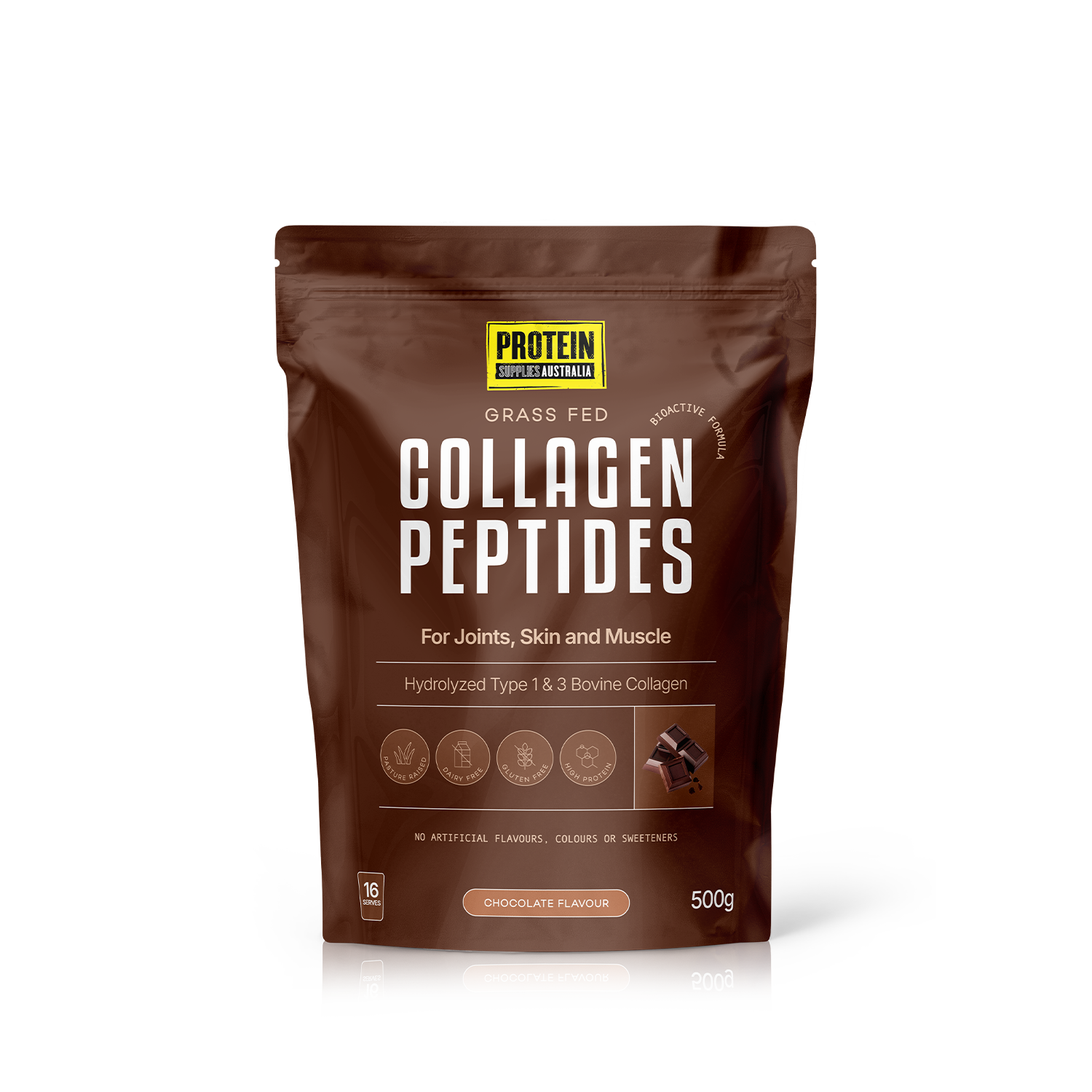 COLLAGEN PEPTIDES - CHOCOLATE Protein Protein Supplies Australia 500G