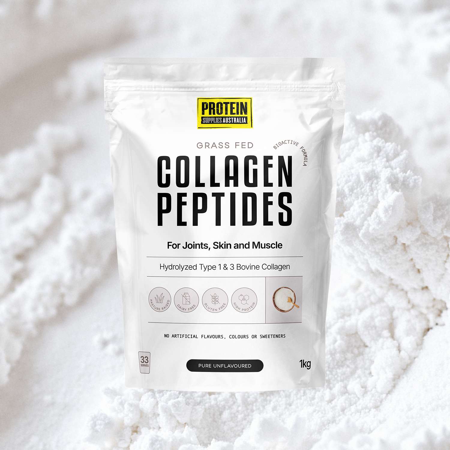 COLLAGEN PEPTIDES - UNFLAVOURED Sports & Energy Drinks Protein Supplies Australia