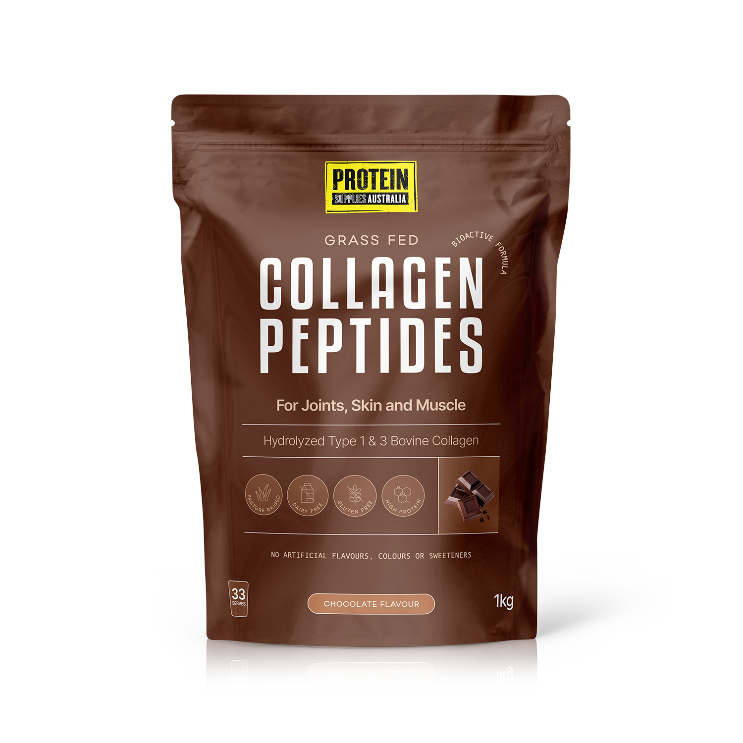 COLLAGEN PEPTIDES - CHOCOLATE Protein Protein Supplies Australia 1KG