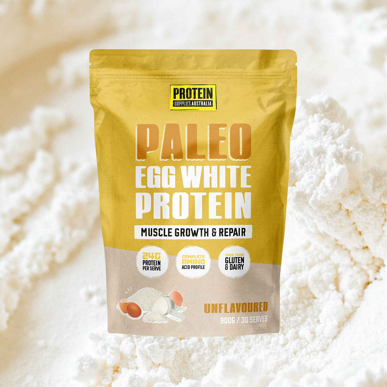 EGG WHITE PROTEIN - UNFLAVOURED Protein Protein Supplies Australia
