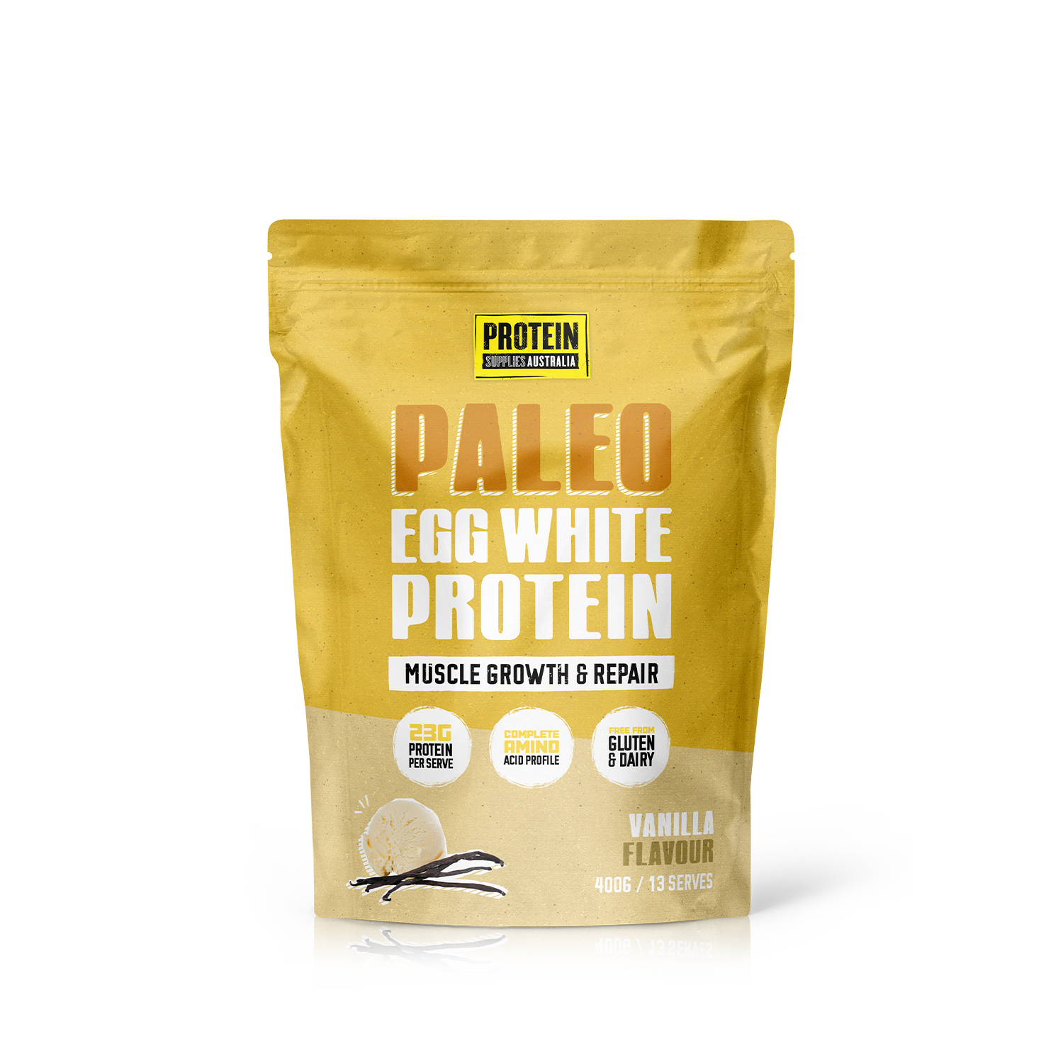 EGG WHITE PROTEIN - VANILLA Protein Protein Supplies Australia 400G