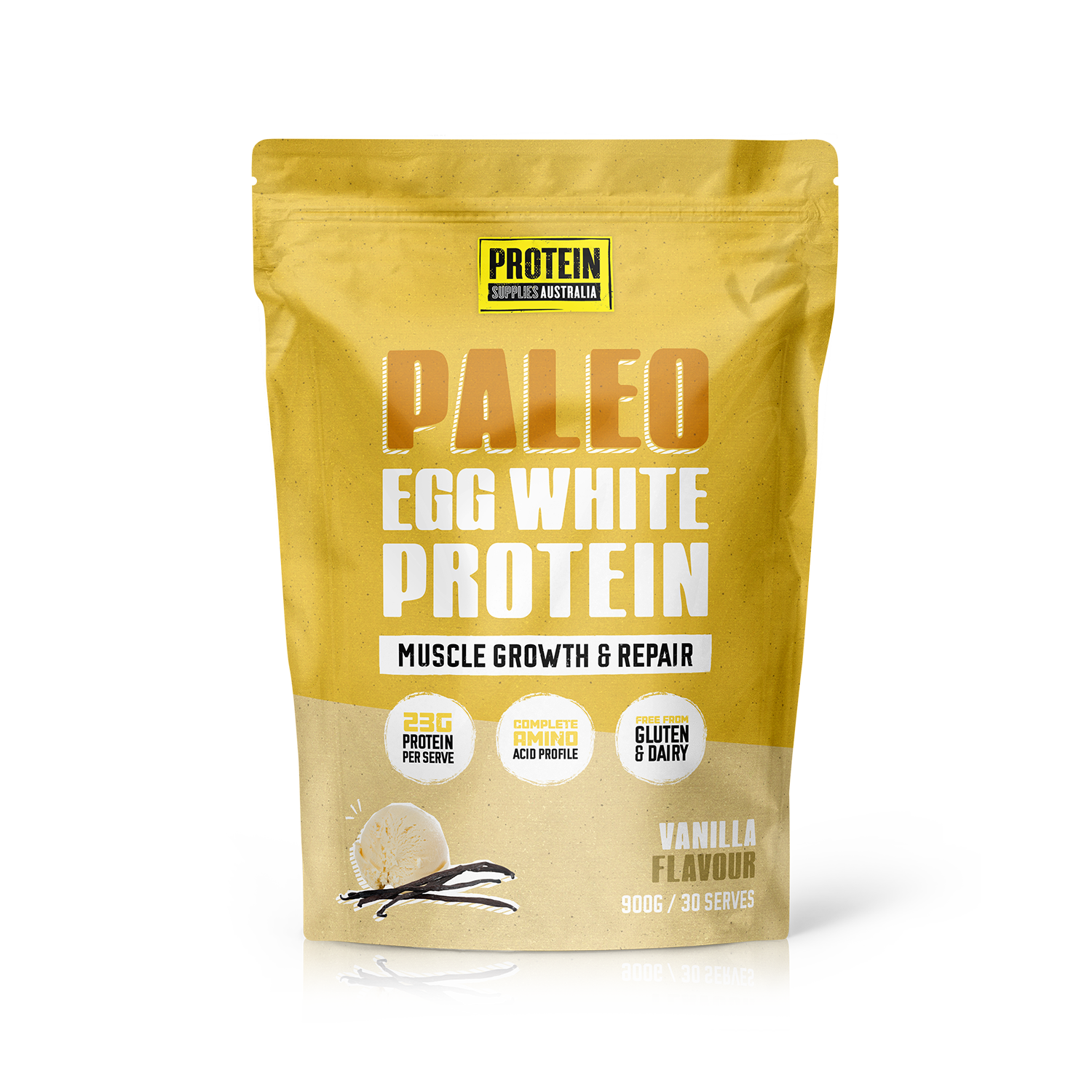 EGG WHITE PROTEIN - VANILLA Protein Protein Supplies Australia 900G