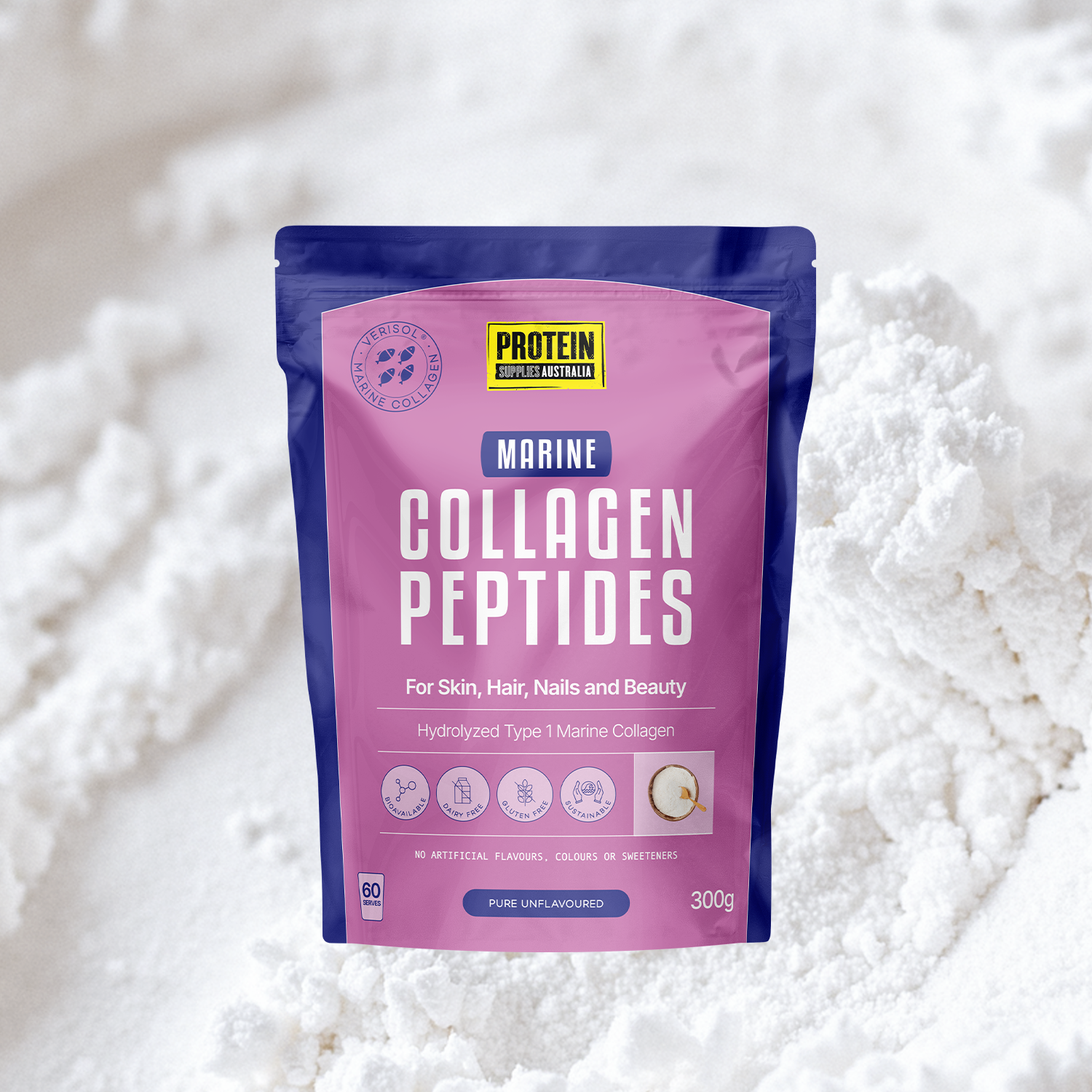 MARINE COLLAGEN PEPTIDES - UNFLAVOURED Protein Supplies Australia