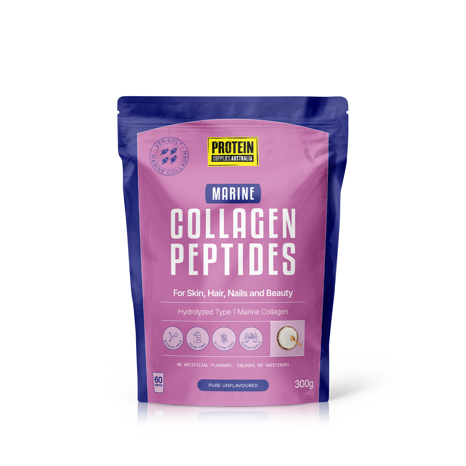 MARINE COLLAGEN PEPTIDES - UNFLAVOURED Protein Supplies Australia