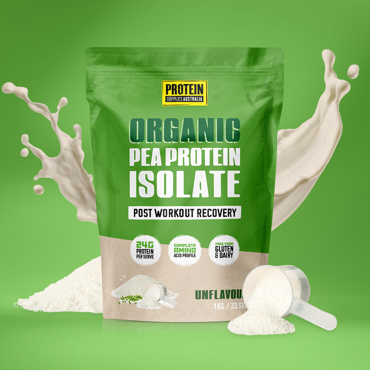 ORGANIC PEA PROTEIN ISOLATE - UNFLAVOURED