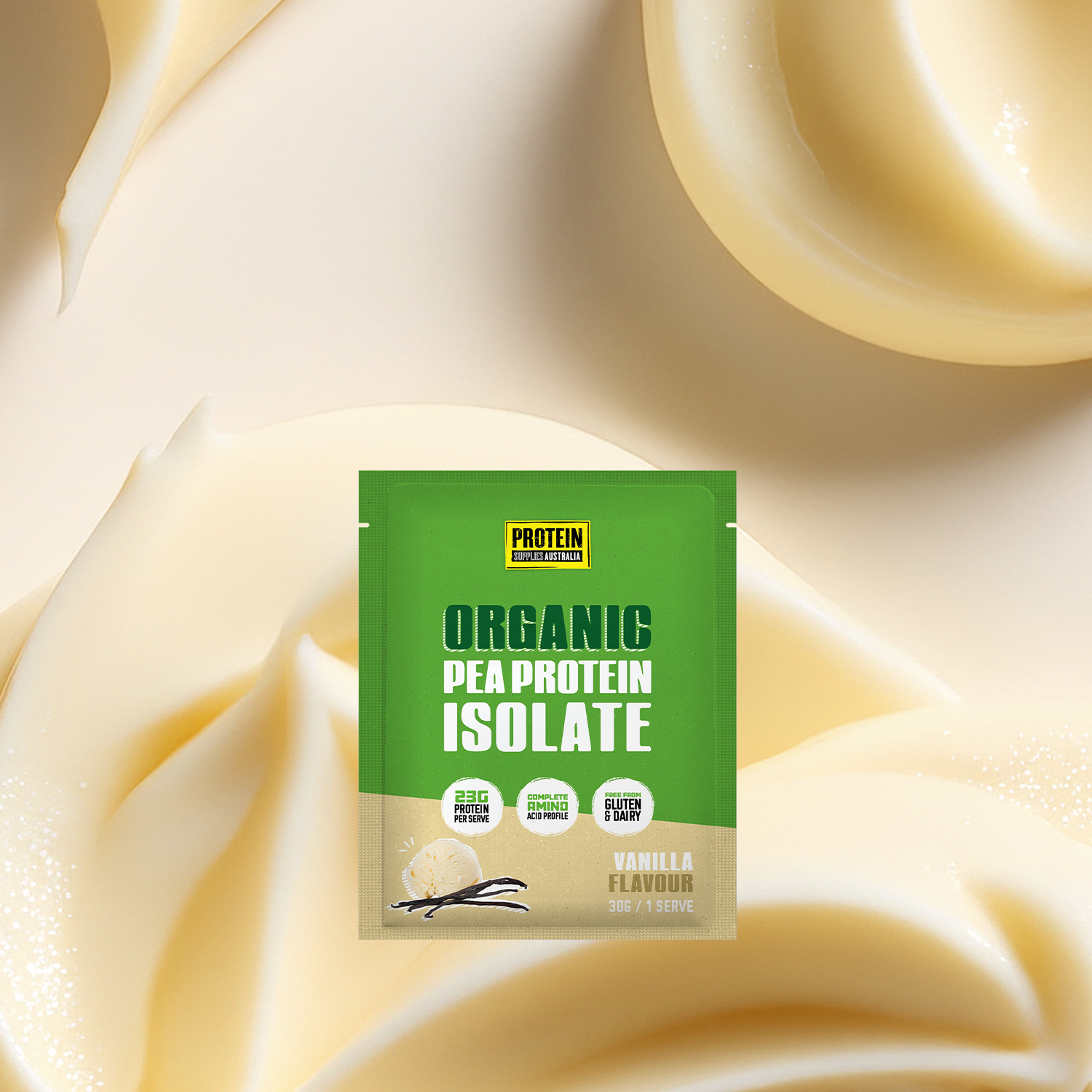SAMPLE ORGANIC PEA PROTEIN ISOLATE - VANILLA Protein Protein Supplies Australia
