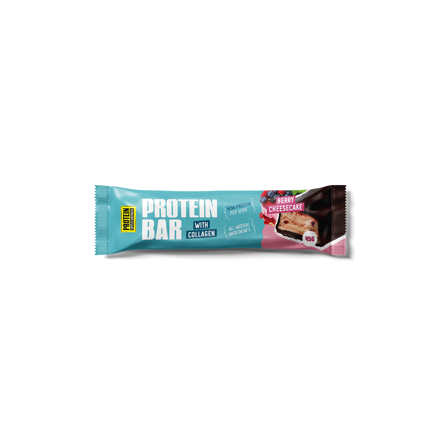 PROTEIN BAR - BERRY CHEESECAKE Protein Supplies Australia Single Bar 45g