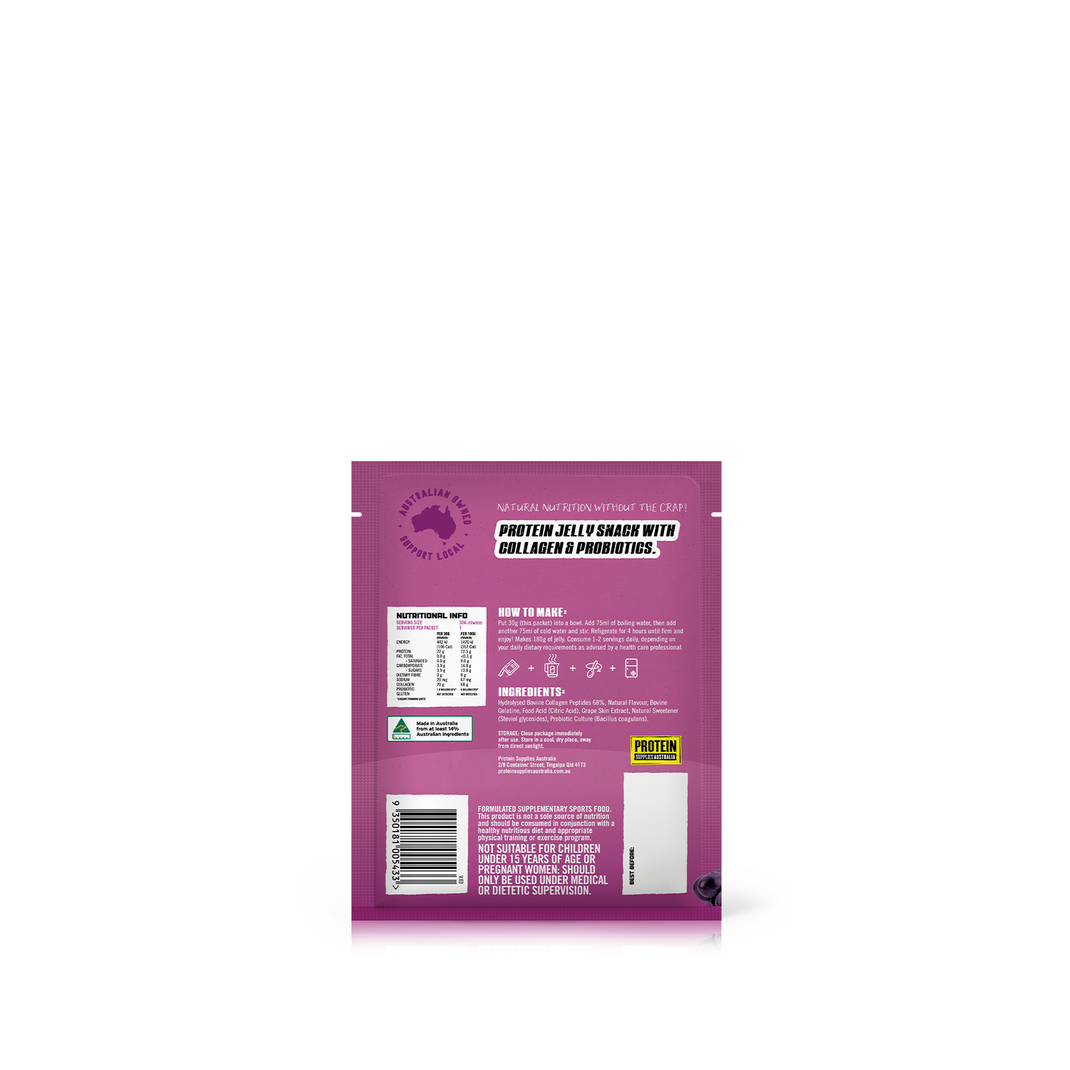 PROTEIN JELLY - GRAPE Protein Protein Supplies Australia