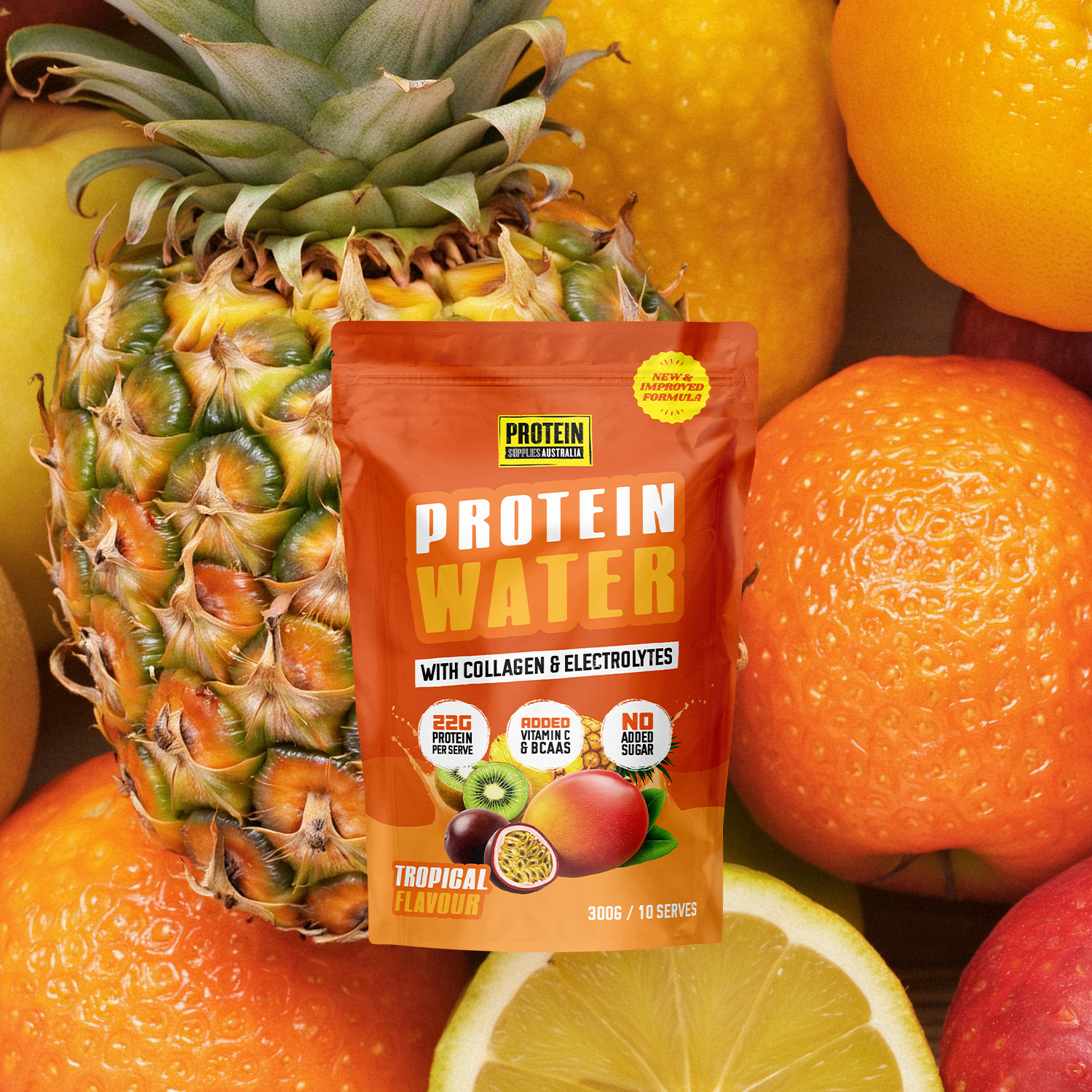 COLLAGEN PROTEIN WATER - TROPICAL Protein Protein Supplies Australia