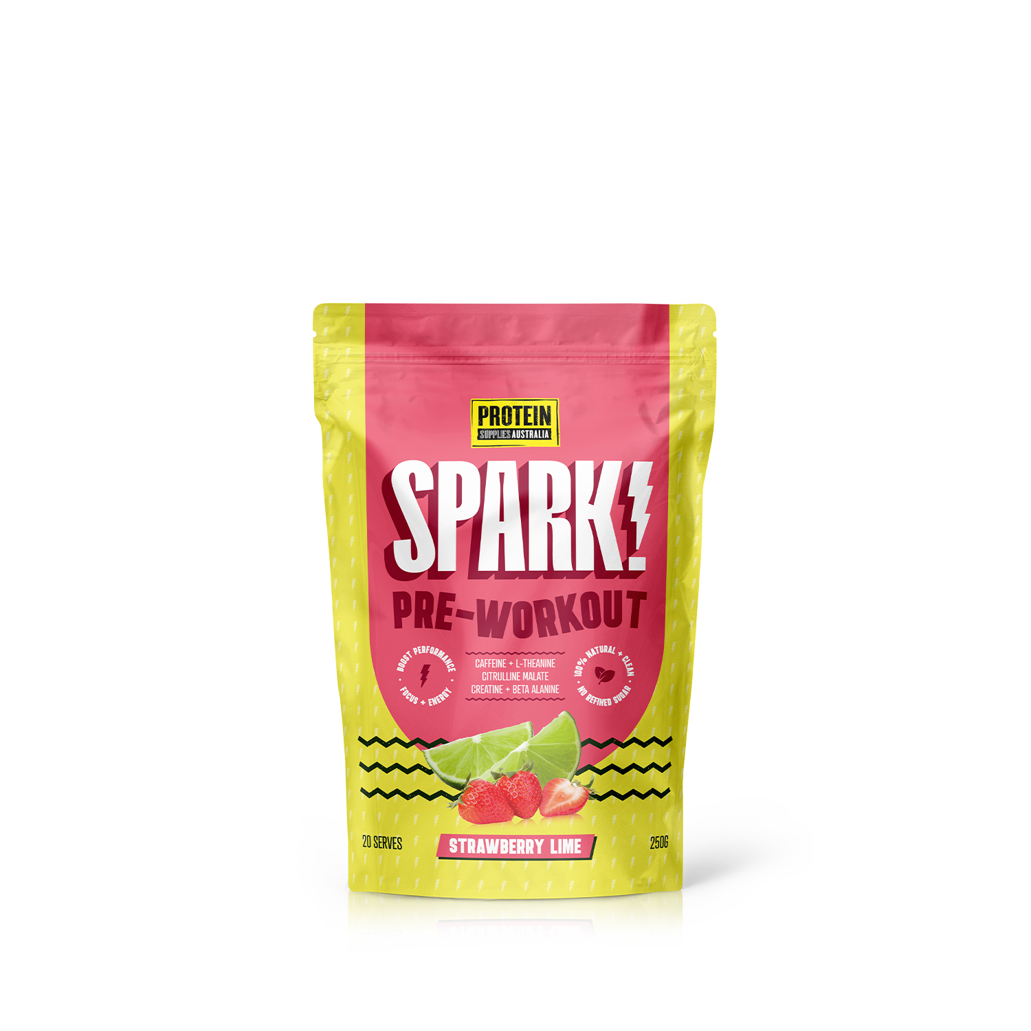 SPARK PRE-WORKOUT - STRAWBERRY LIME pre-workout Protein Supplies Australia 250G