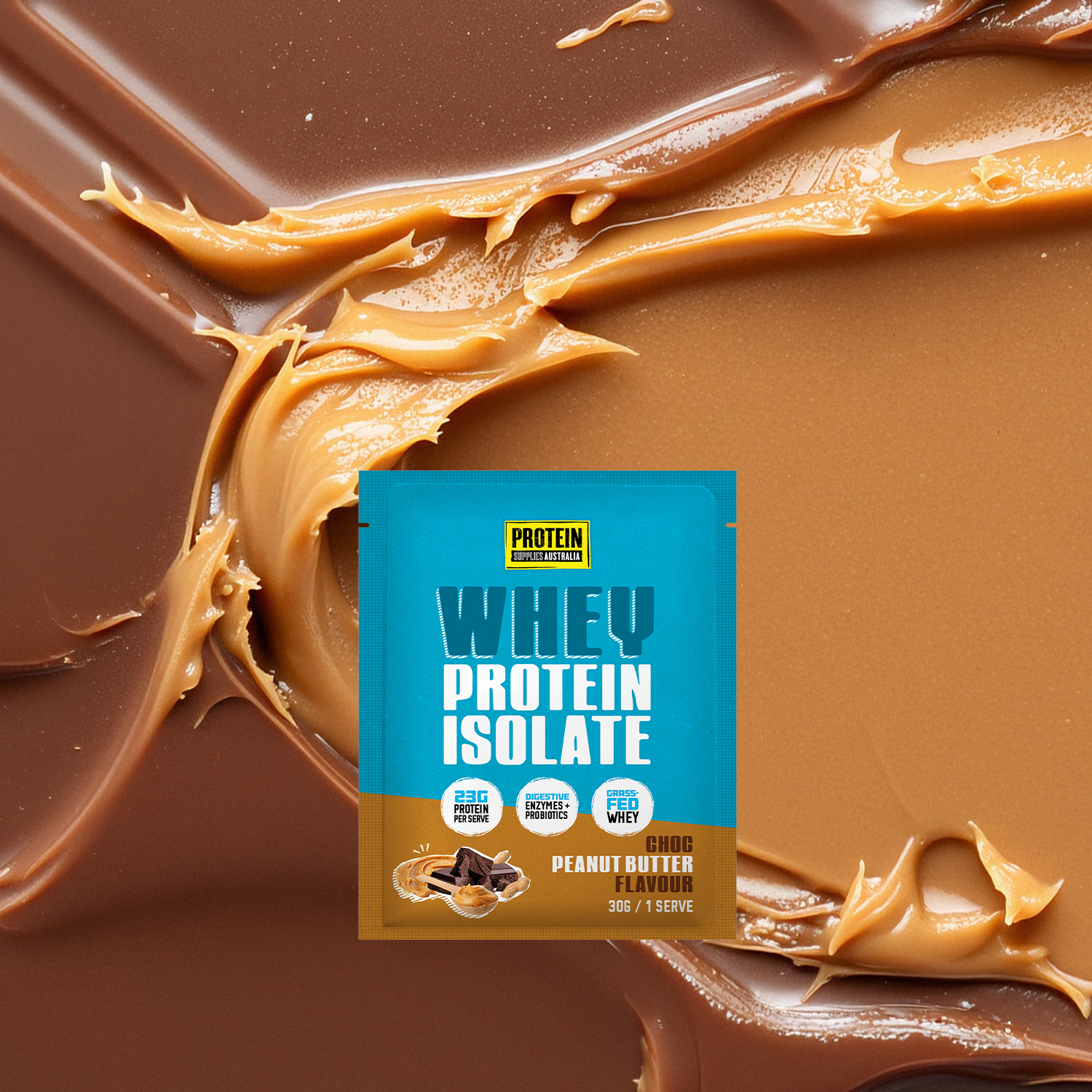 SAMPLE WHEY ISOLATE (WPI) - CHOC PEANUT BUTTER Protein Protein Supplies Australia