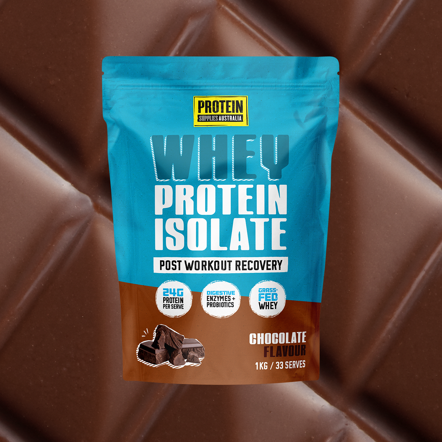 WHEY ISOLATE (WPI) - CHOCOLATE Protein Protein Supplies Australia