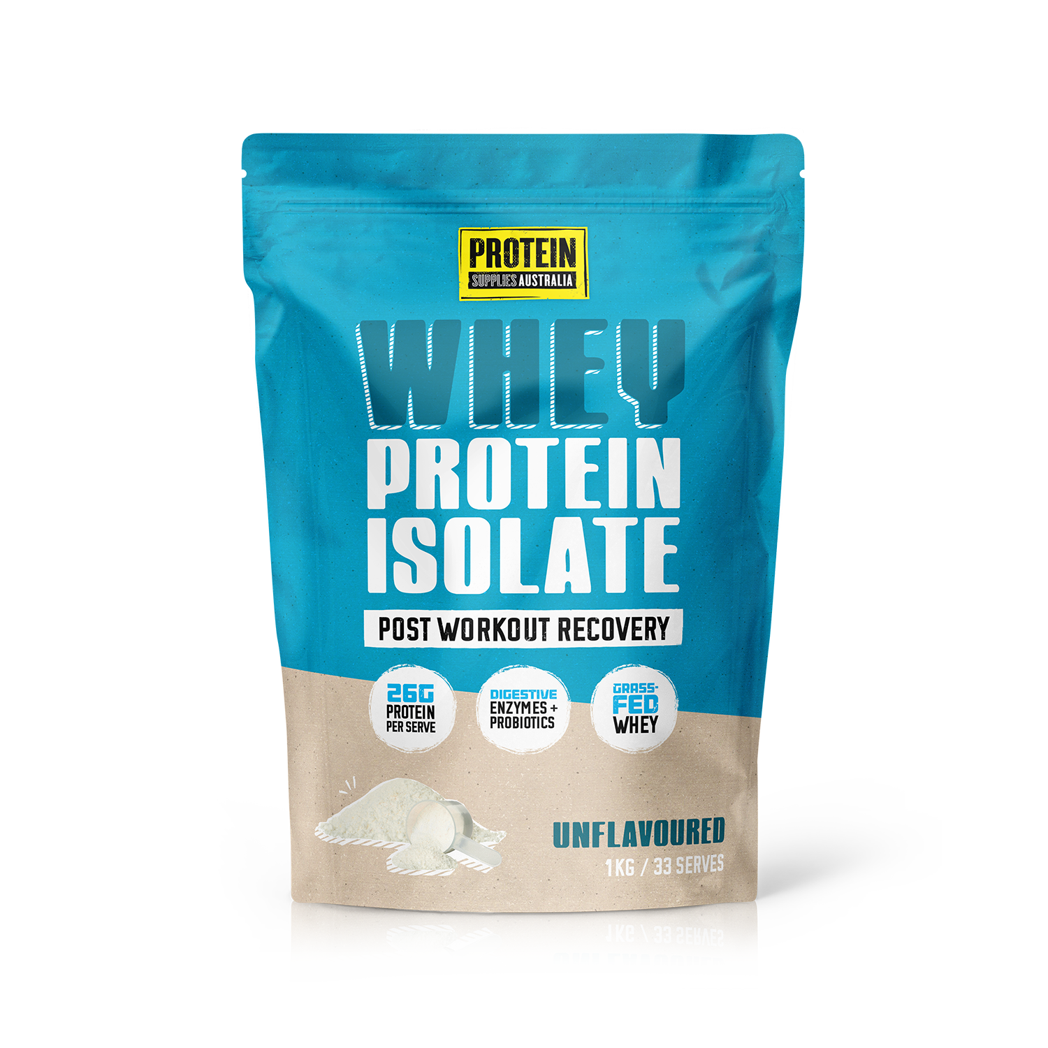 WHEY ISOLATE (WPI) - UNFLAVOURED Protein Protein Supplies Australia 1KG