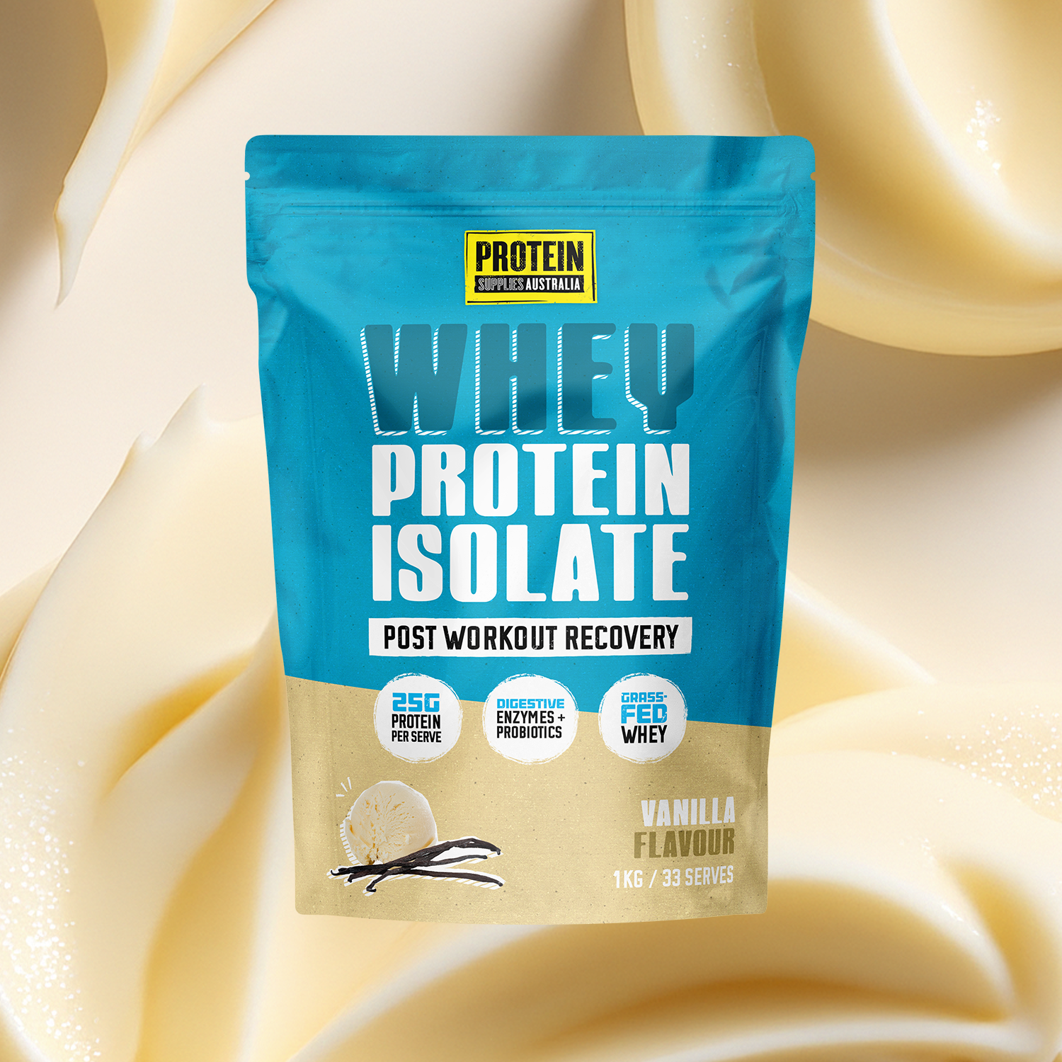 WHEY ISOLATE (WPI) - VANILLA Sports & Energy Drinks Protein Supplies Australia