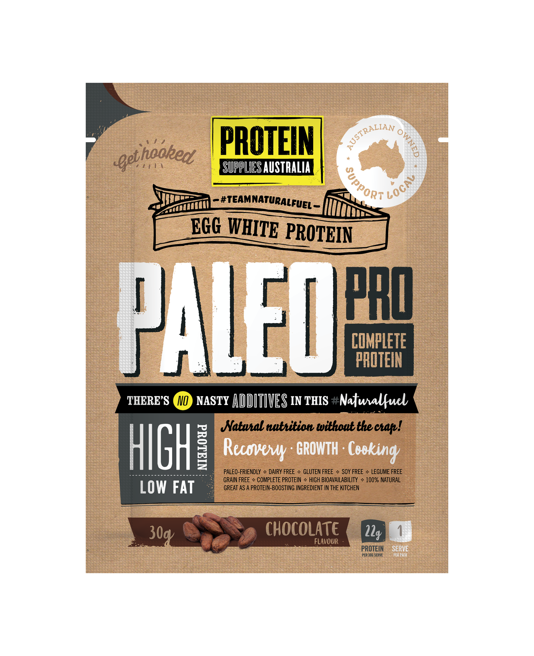 SAMPLE EGG WHITE PROTEIN - CHOCOLATE Sports & Energy Drinks Protein Supplies Australia