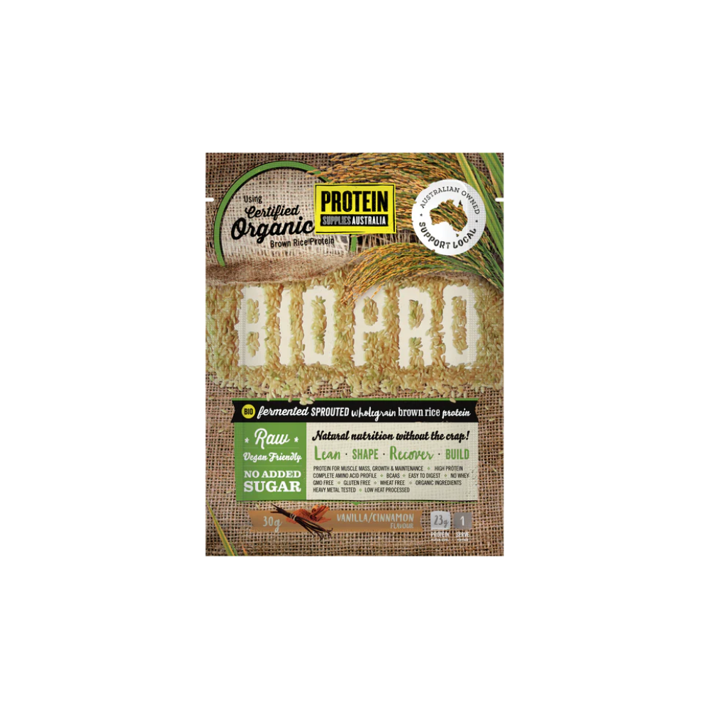 SAMPLE BROWN RICE PROTEIN - VANILLA CINNAMON Protein Protein Supplies Australia