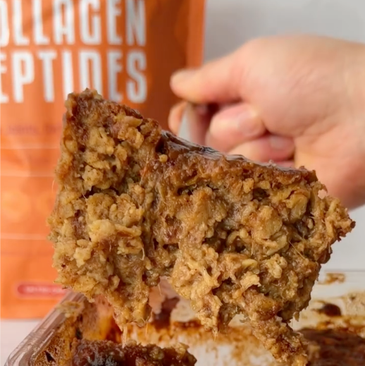 Sticky Date Baked Oats with Salted Caramel Collagen