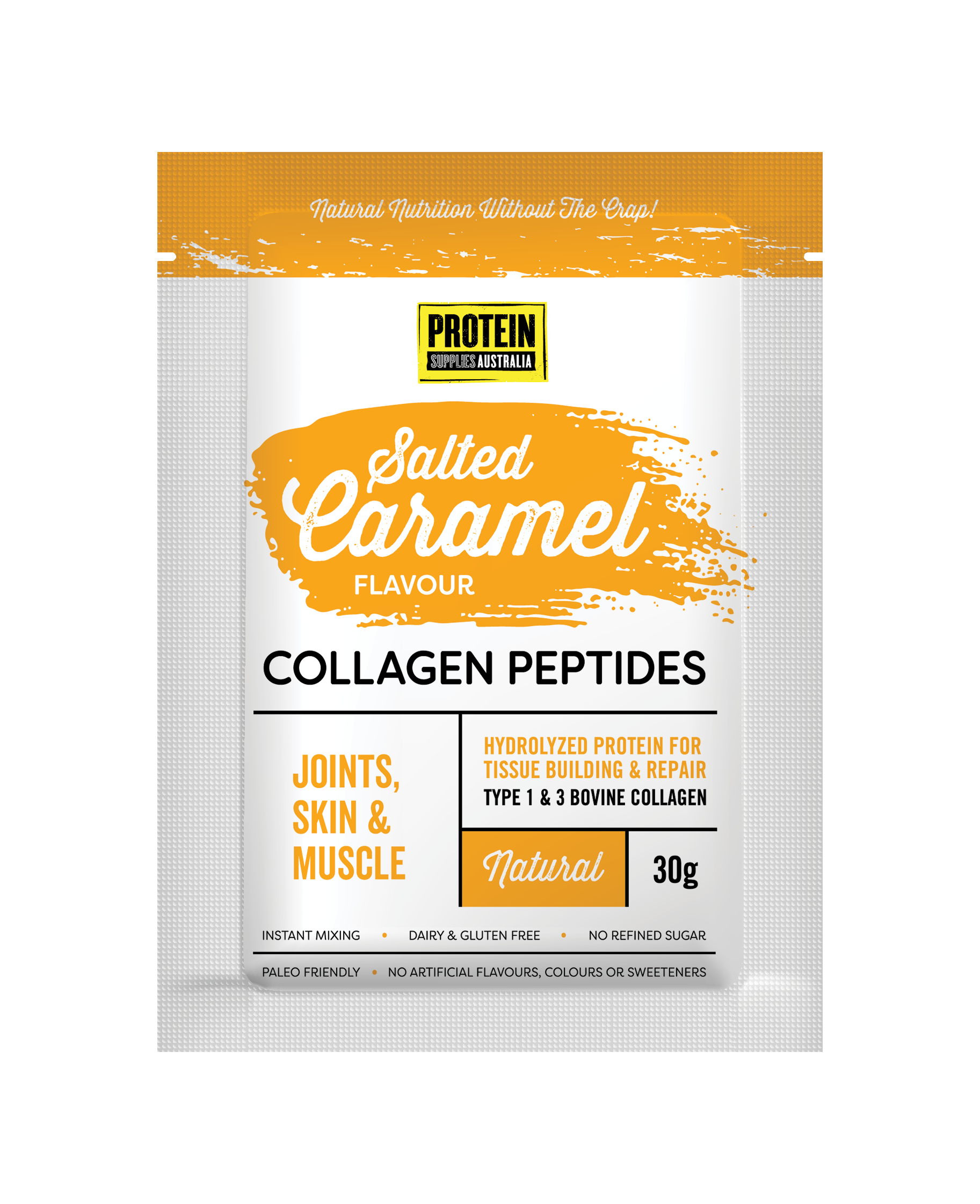 SAMPLE COLLAGEN PEPTIDES - SALTED CARAMEL Sports & Energy Drinks Protein Supplies Australia