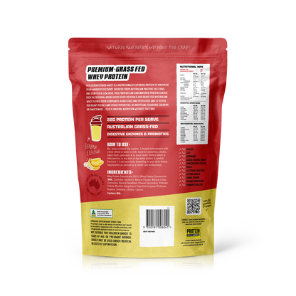 AUSTRALIAN WHEY PROTEIN - BANANA Protein Supplies Australia