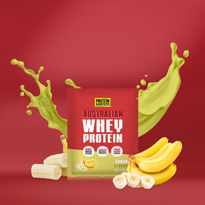 SAMPLE AUSTRALIAN WHEY PROTEIN - BANANA Protein Supplies Australia
