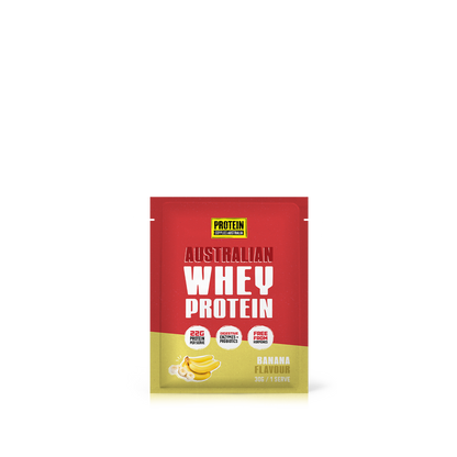 SAMPLE AUSTRALIAN WHEY PROTEIN - BANANA Protein Supplies Australia