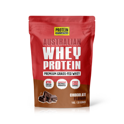 AUSTRALIAN WHEY PROTEIN - CHOCOLATE Protein Supplies Australia 1kg