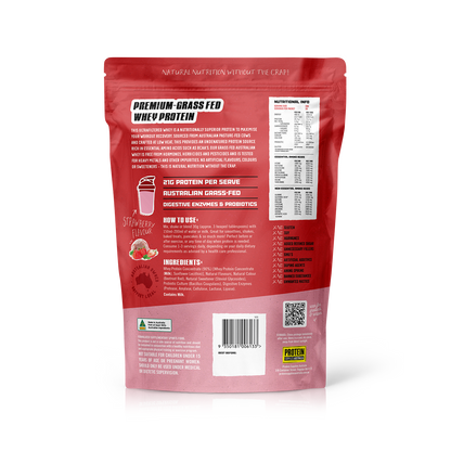 AUSTRALIAN WHEY PROTEIN -STRAWBERRY Protein Supplies Australia