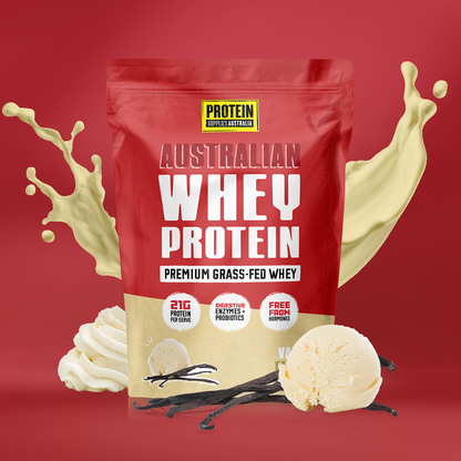AUSTRALIAN WHEY PROTEIN - VANILLA Protein Supplies Australia