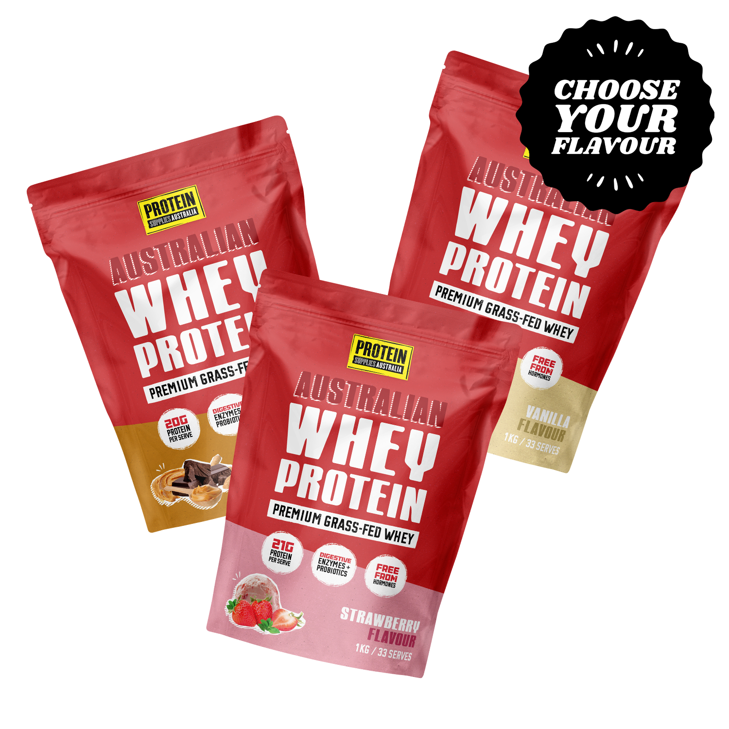 AUSTRALIAN WHEY BUNDLE Protein Supplies Australia