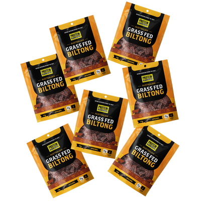 GRASS-FED BILTONG - ORIGINAL Biltong Protein Supplies Australia Weekly Pack (7 x 60g)