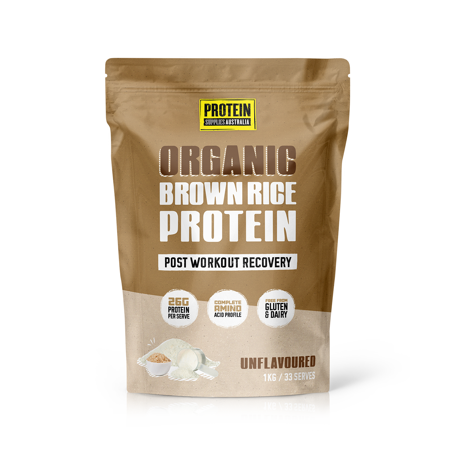 BROWN RICE PROTEIN - UNFLAVOURED