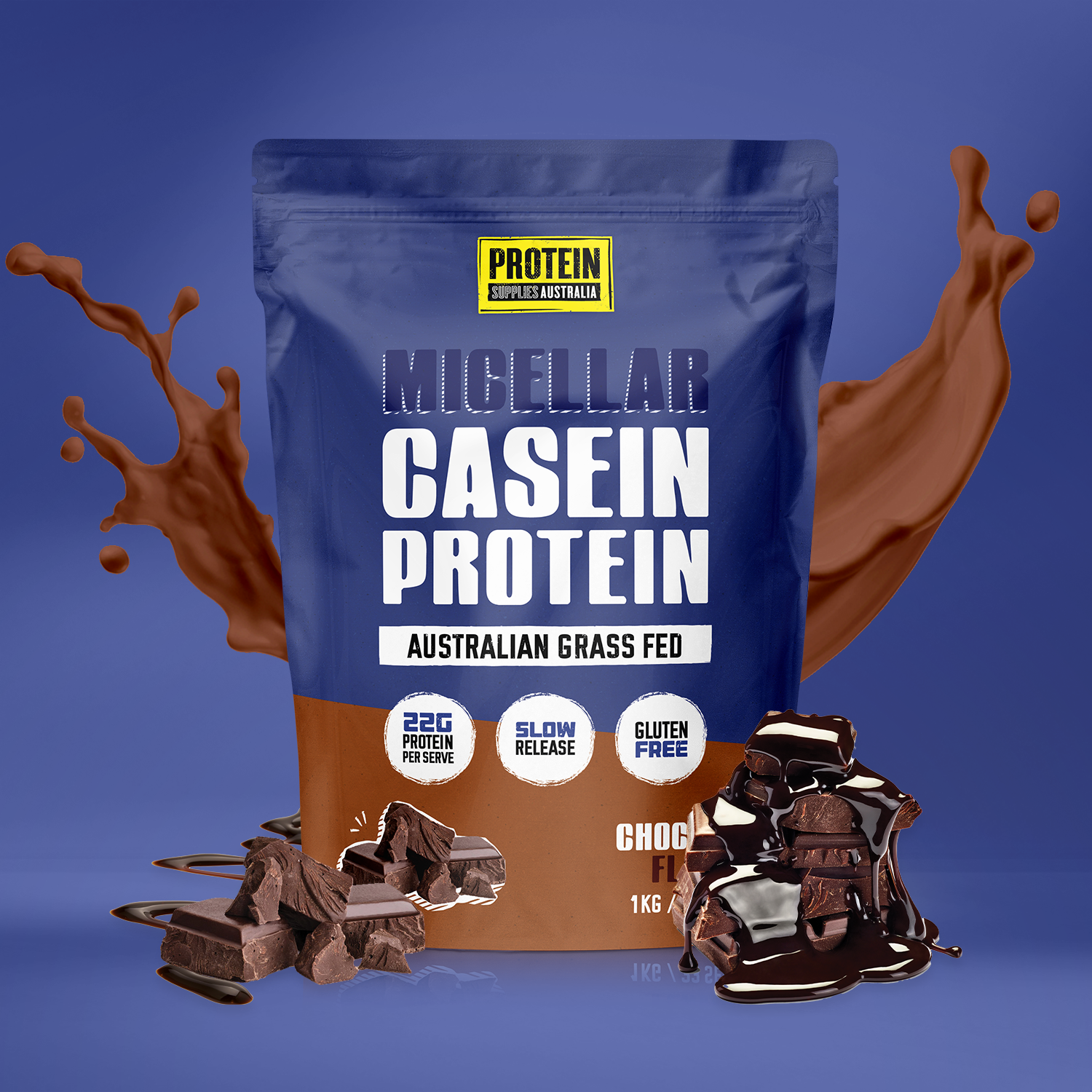 MICELLAR CASEIN PROTEIN - CHOCOLATE Sports & Energy Drinks Protein Supplies Australia