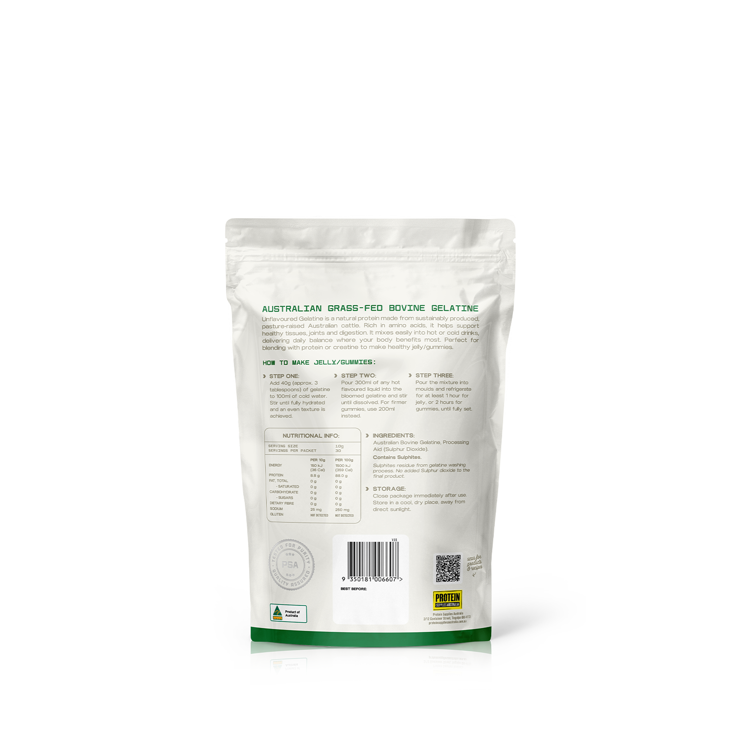 AUSTRALIAN GELATINE - PURE Protein Supplies Australia