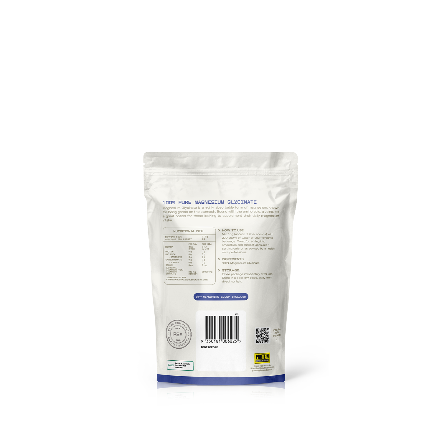 MAGNESIUM GLYCINATE - PURE Protein Supplies Australia
