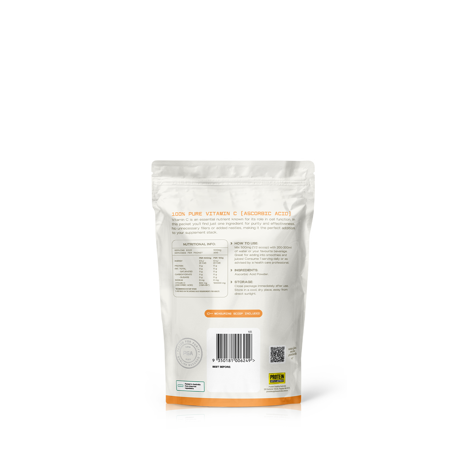 VITAMIN C POWDER - PURE Protein Supplies Australia