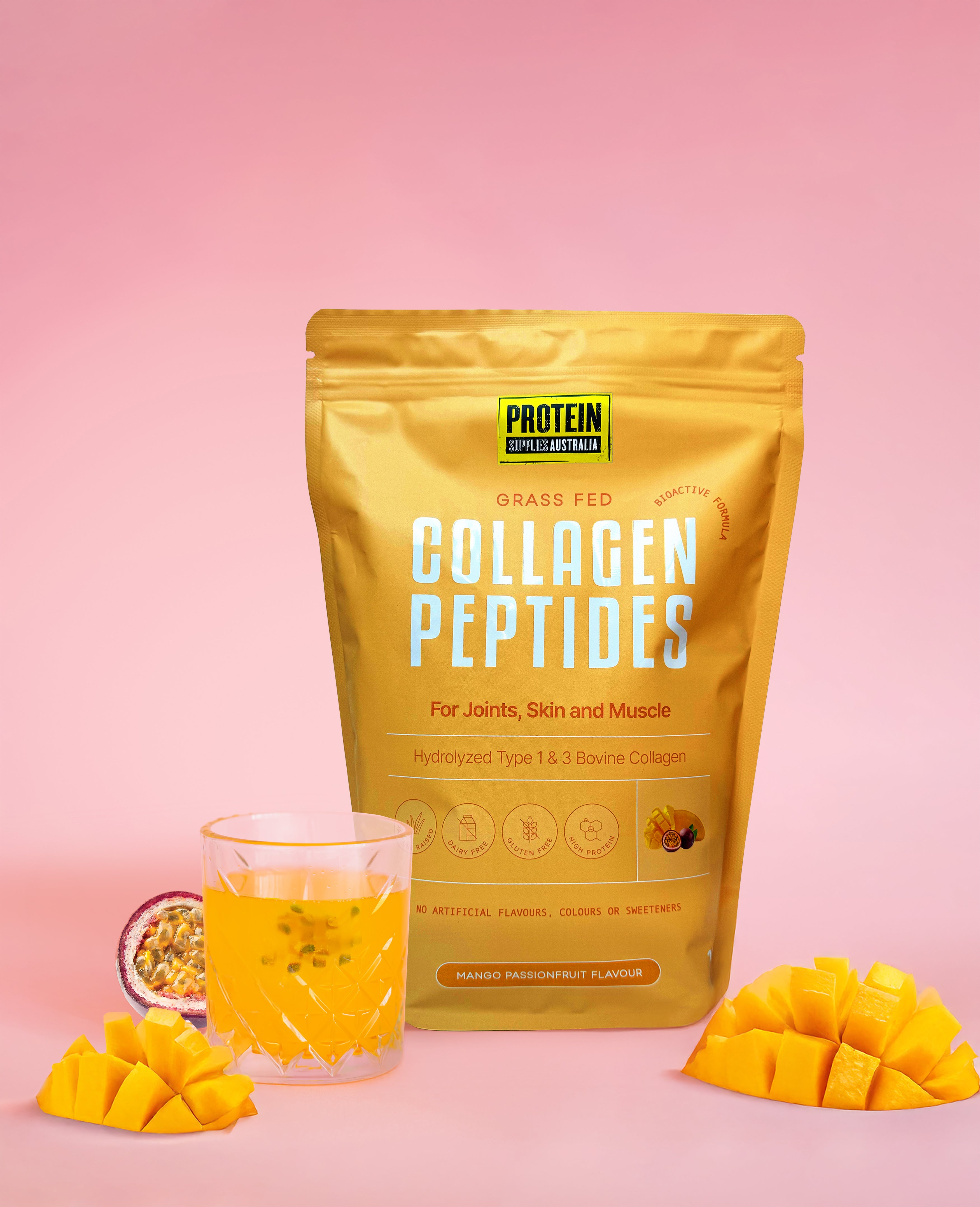 COLLAGEN PEPTIDES - MANGO PASSIONFRUIT Protein Protein Supplies Australia